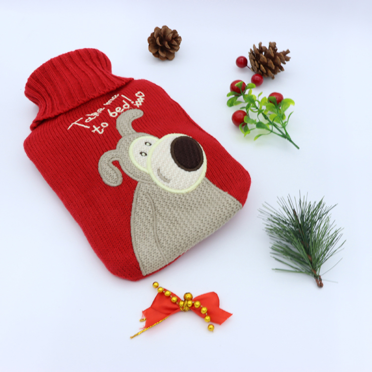 No Leakage Lightweight Rubber Hot Water Bag Plush Animals Cover