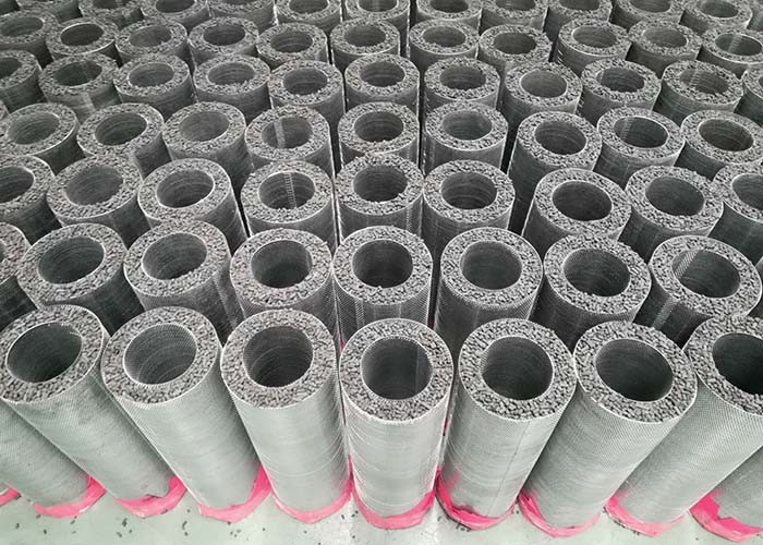 HVAC ventilation fan filter air filtration large airflow activated carb carbon filter cartridge cylinder 145mm x 450mm