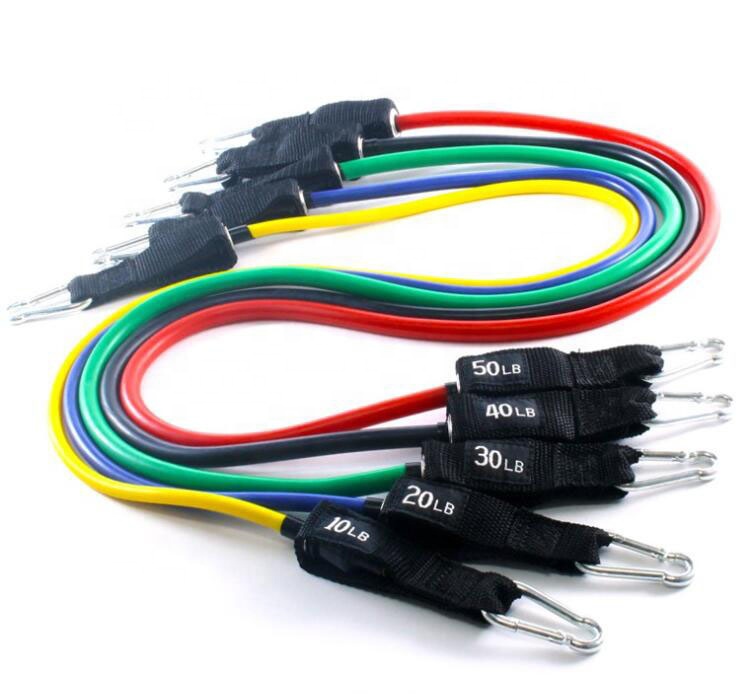 11Pcs Workout Recovery Equipment 1.2m Resistance Tubes Exercises