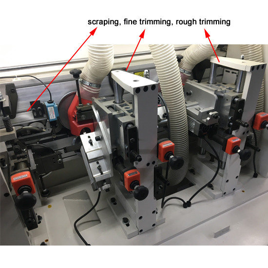 Straight full automatic PVC edge banding machine for door cabinets KC370D