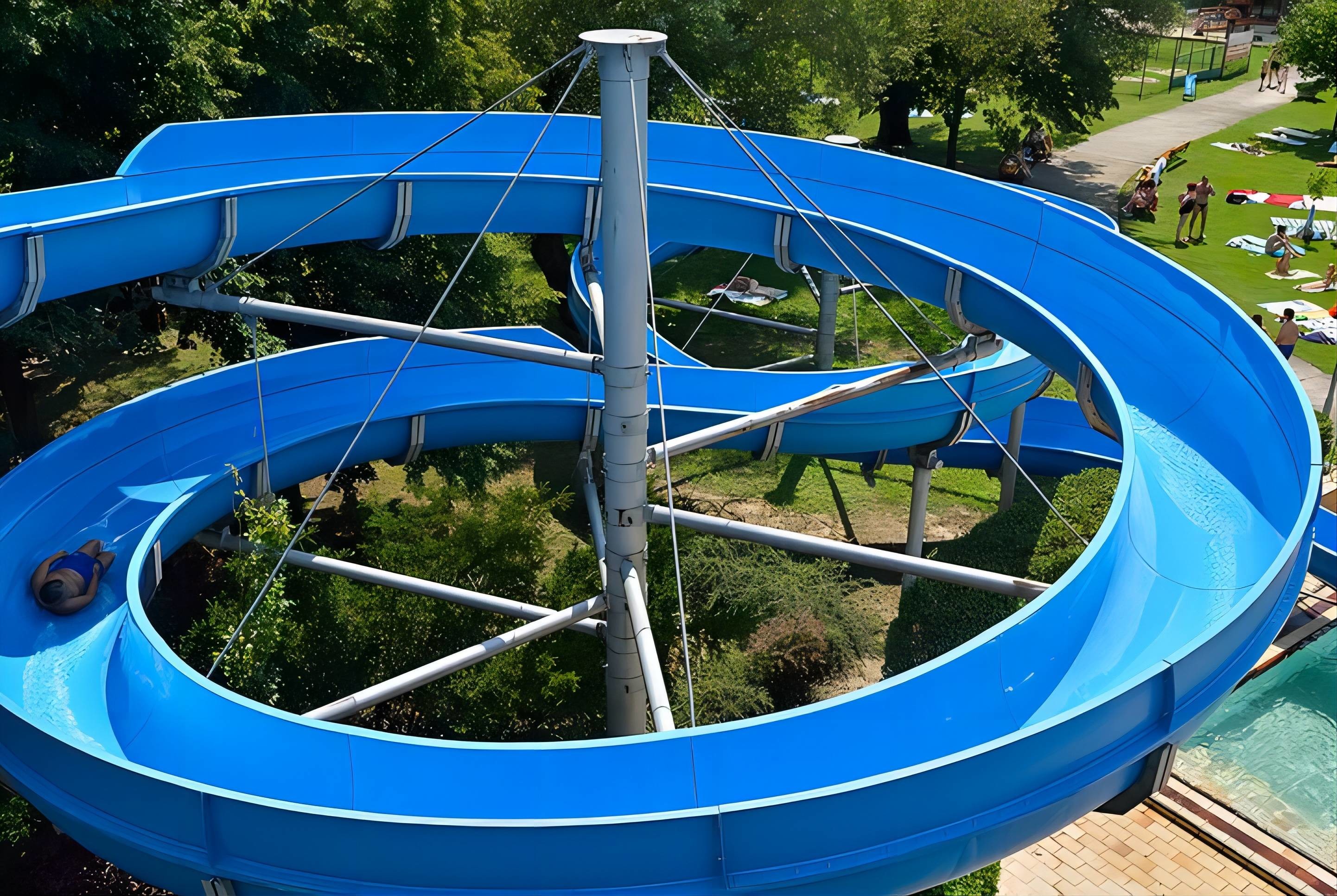 Outdoor Water Playground Swimming Pool Equipment Slide For Children