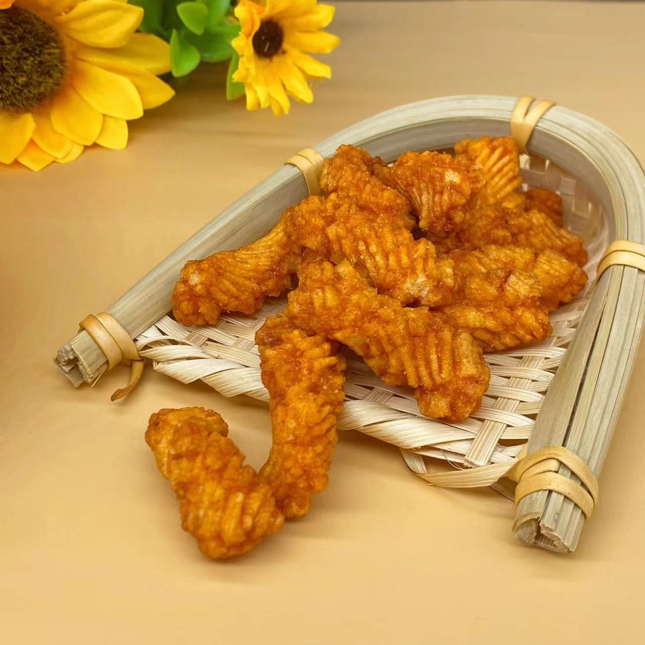 Spicy Flavor Fried Rice Cracker Snacks for All Age
