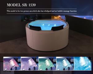 China 5' Acrylic Freestanding Bathtub Round 1500mm 1700mm European Style 2 Person wholesale