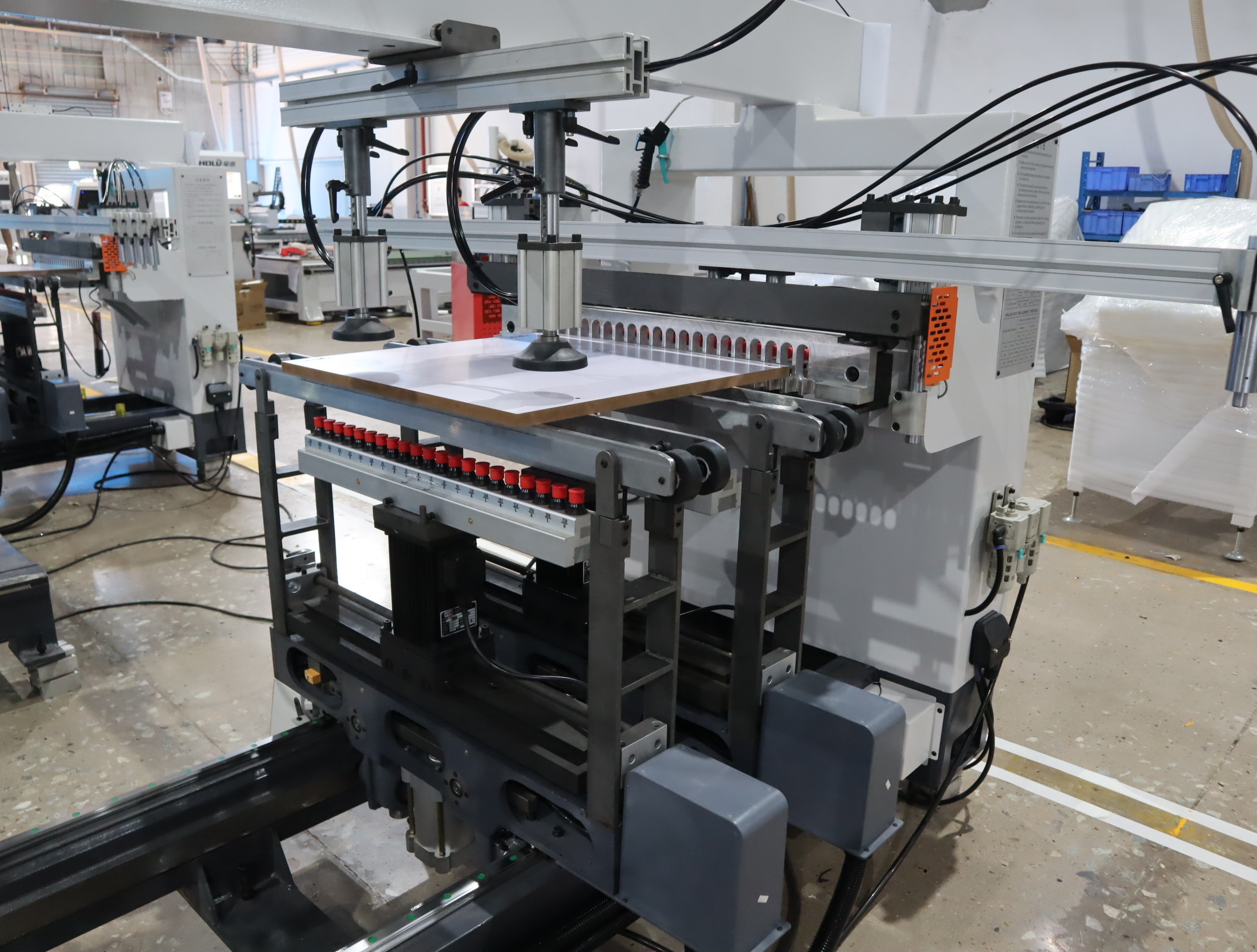 Multiple Head Type Horizontal Wood Drilling Machine Woodworking Boring Machine 70m Min