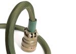 Cable Protected Automotive Braided Sleeving Nomex Green For Cars