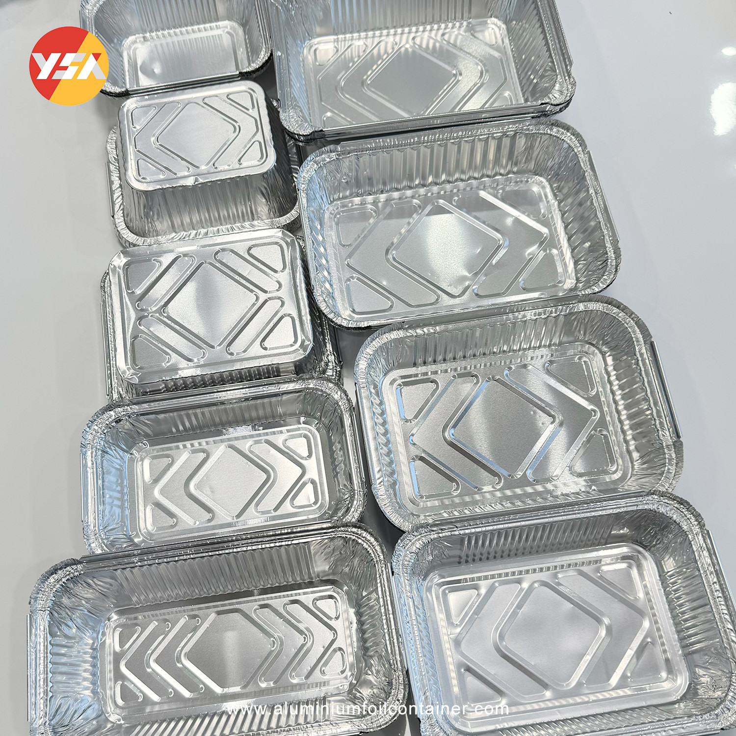Aluminum Take Out Containers 450ml 500ml 750ml Foil Tin Trays Aluminium To Go Containers
