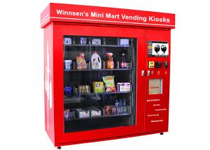 China Commercial Parks Vending Kiosk , Automatic Prepaid Cards Food Vending Station wholesale