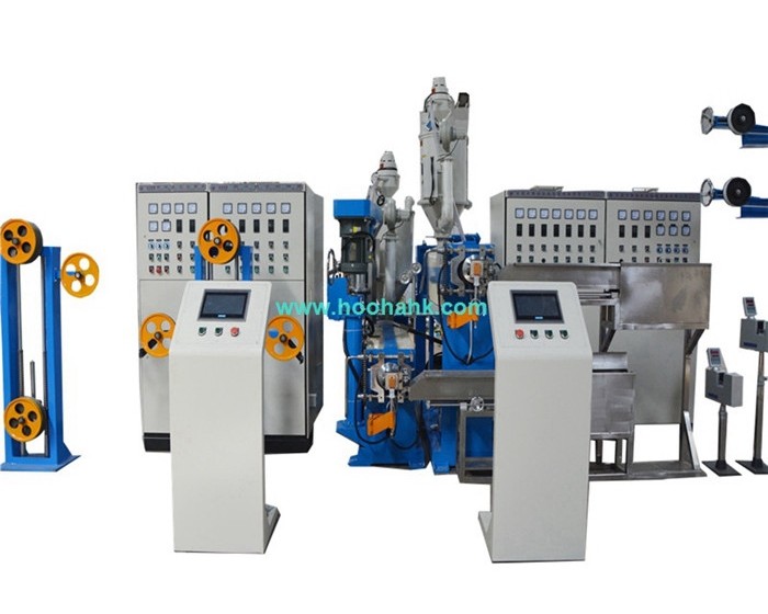 15KW PLC Control Electric Cable Extruding Machine