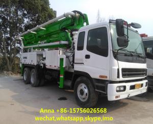 China Euro 3 Used Concrete Pump Truck , Mobile Pump Truck Easy Operating wholesale