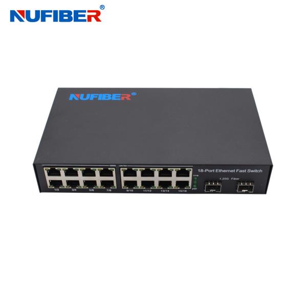 OEM 16 UTP Ports Gigabit 2 SFP Ports 10/100/1000Base-T 16 Ports to 2*1.25G SFP