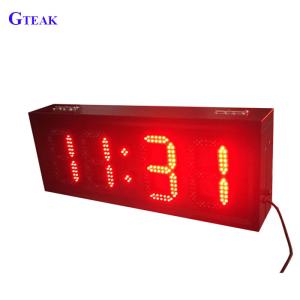 China outdoor led clock time date temperature sign wholesale