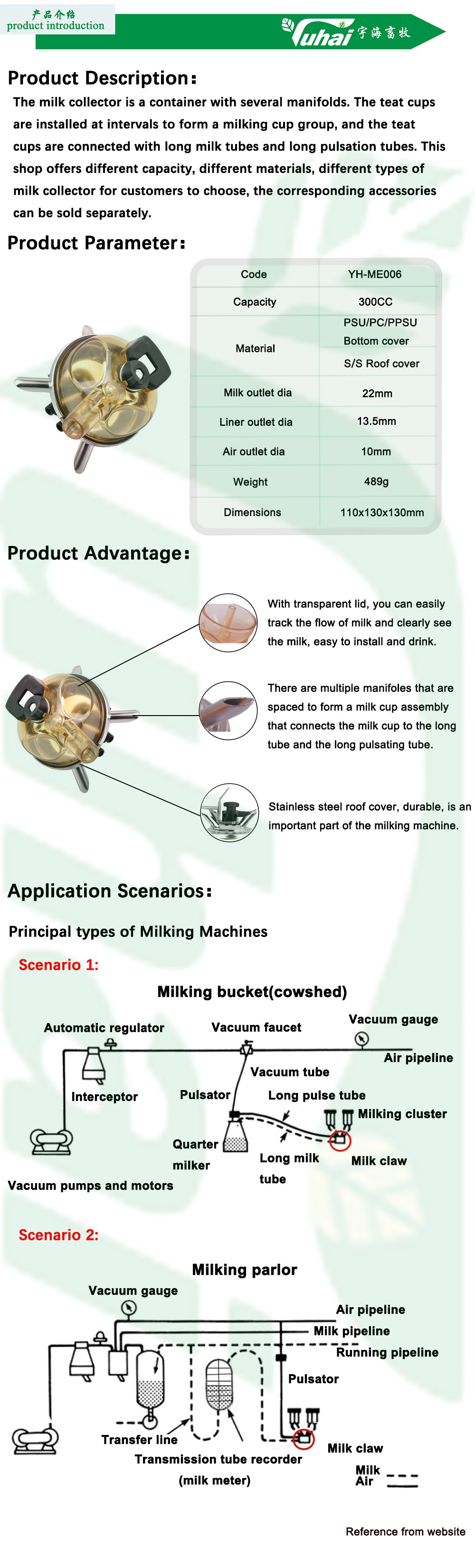 GEA Milk Claw Cow Milking Machine Parts Cluster Cow Milking Machine Claw Milk Cluster