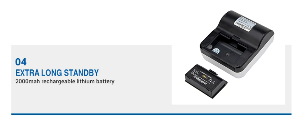 Type-C Interface Handheld Thermal Printer for POS Machine in Logistics or Restaurant