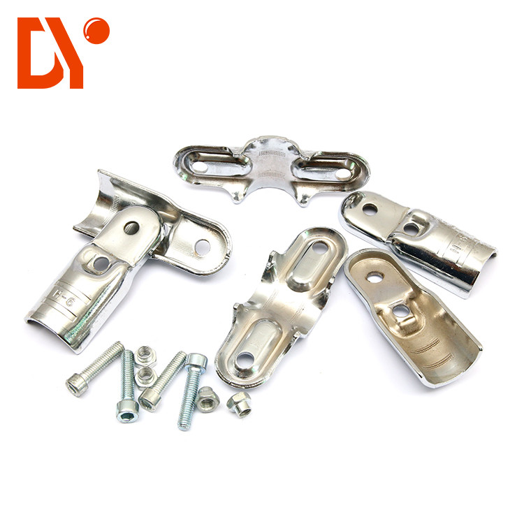 Pipe Rack Lean Tube Connector Metal Material 2.0mm Thickness For Trolley