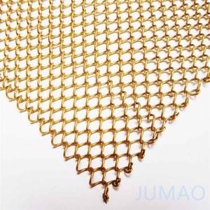 China Aluminum Alloy Metal Mesh Curtains Drapery 8mm Hole Customized wholesale