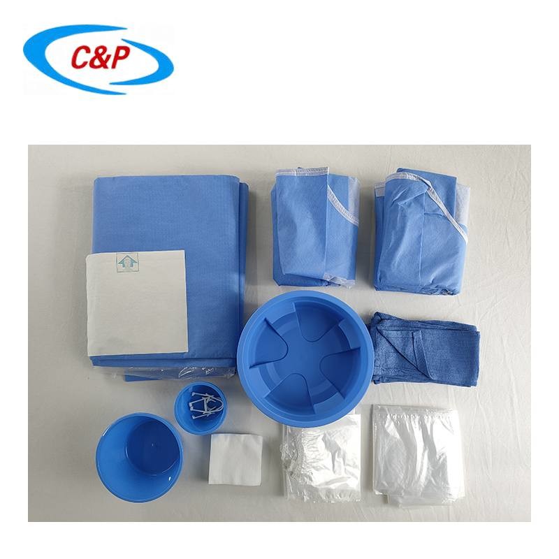 Medical Supplies Disposable Angiography Pack with Reinforced Surgical Gown