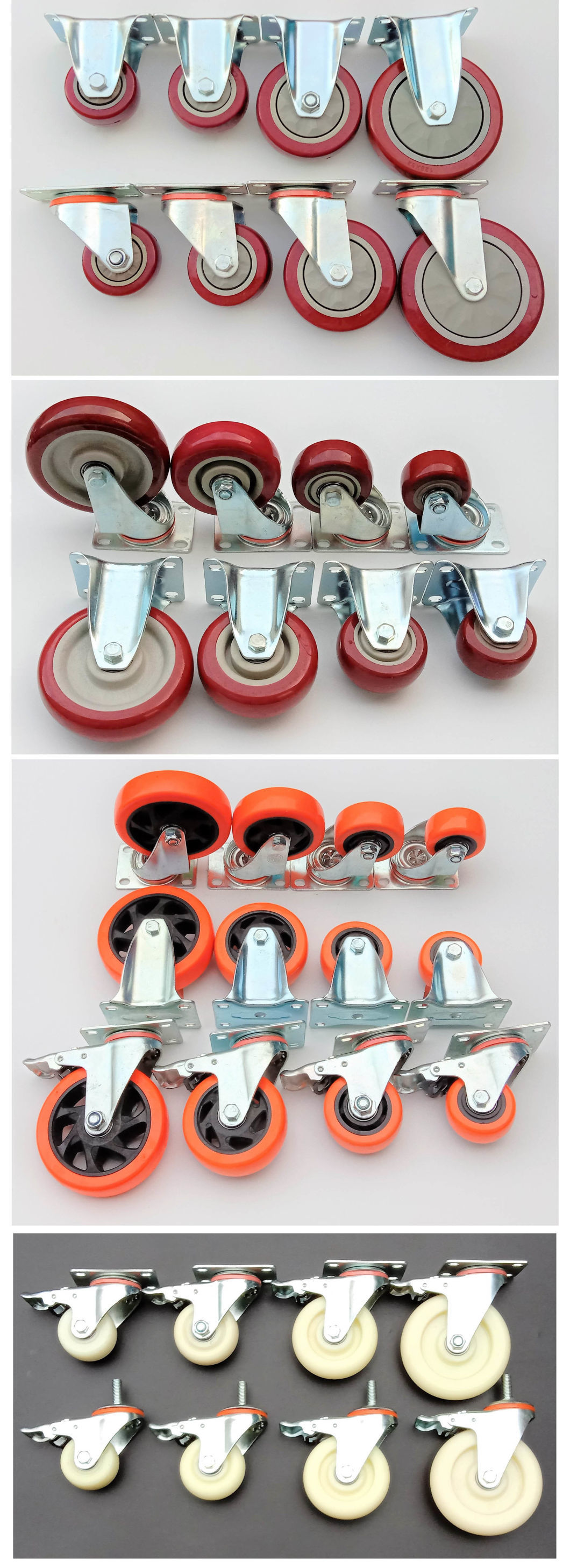 Spring Loaded Gate Caster Spherical Wheel Caster Shock Absorbing Caster Wheel