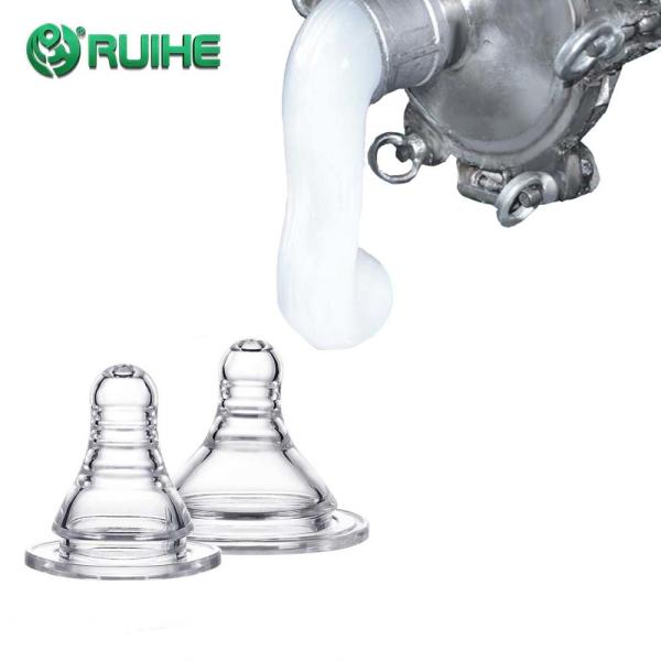 Soft Food Grade Liquid Silicone Rubber Baby Bottle Nipple Wide Neck Feeding