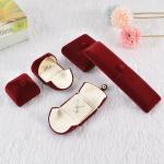 Pendant Necklace Paper Jewellery Packaging 10x10x3.5cm Velvet Engagement Ring