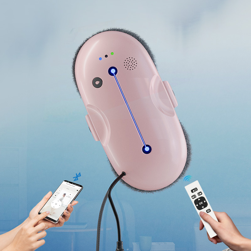 Electric Window Cleaning Robot with 650mAh Battery Capacity and Smart Remote Control