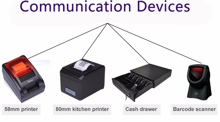 Restaurant/Coffee/Cloth Shop AIO TPV Monoblocks with J1900 CPU and 15'' Touch Screen