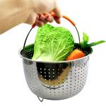 Microwave Silicone Kitchen Utensils FDA Multifunction Stainless Steel Food