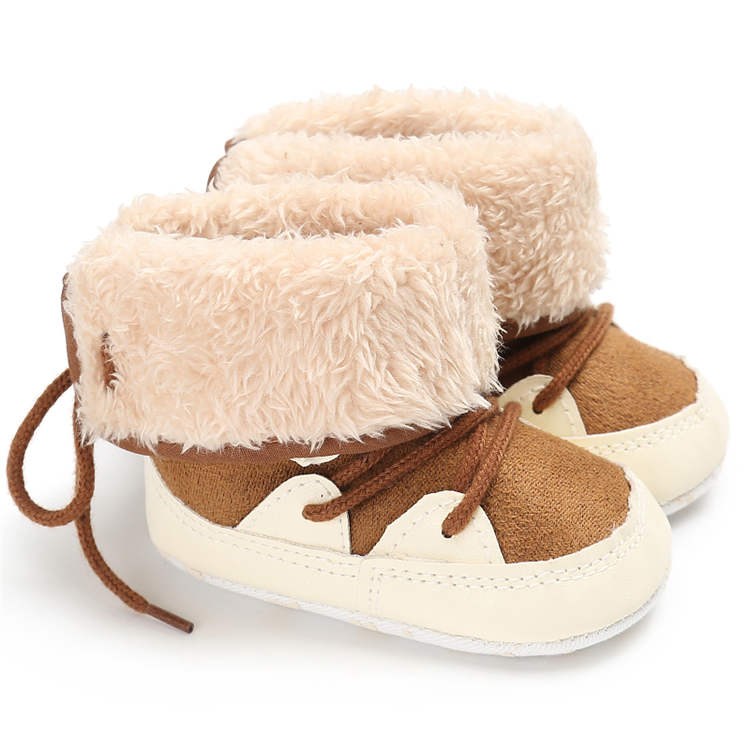 Amazon Hot sale Snow Fleece 0-2 years First walker baby booties
