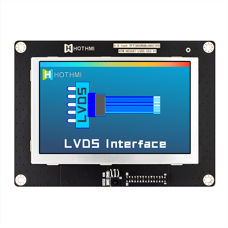 5.0 Inch IPS 800x480 Wide Temperature TFT LCD Module Display Panel LVDS