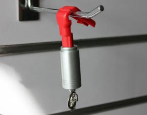 China COMER Hanging hook security retail display anti-theft stop lock for smartphone accessories shops wholesale