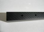 Plane / Aircraft Material Long Square Carbon Fiber Rectangular Tubing 55cm