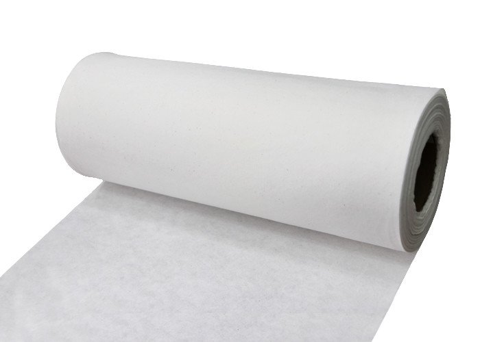 Wet Wipes Soft White Cotton Cloth , Spunlace Non Woven Fabric 8.5cm-2m Wide