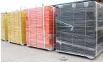 Yellow Powder Coated Construction 6mm Canada Temporary Fence
