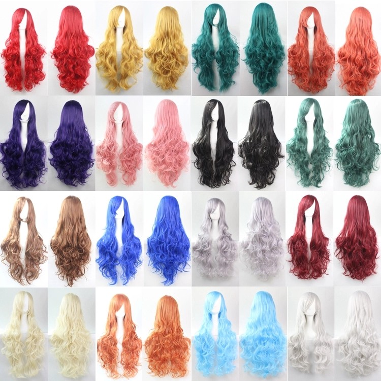 Black Short Natural Wave Synthetic Cosplay Wigs For Lady Heat Resistant 150g - 250g