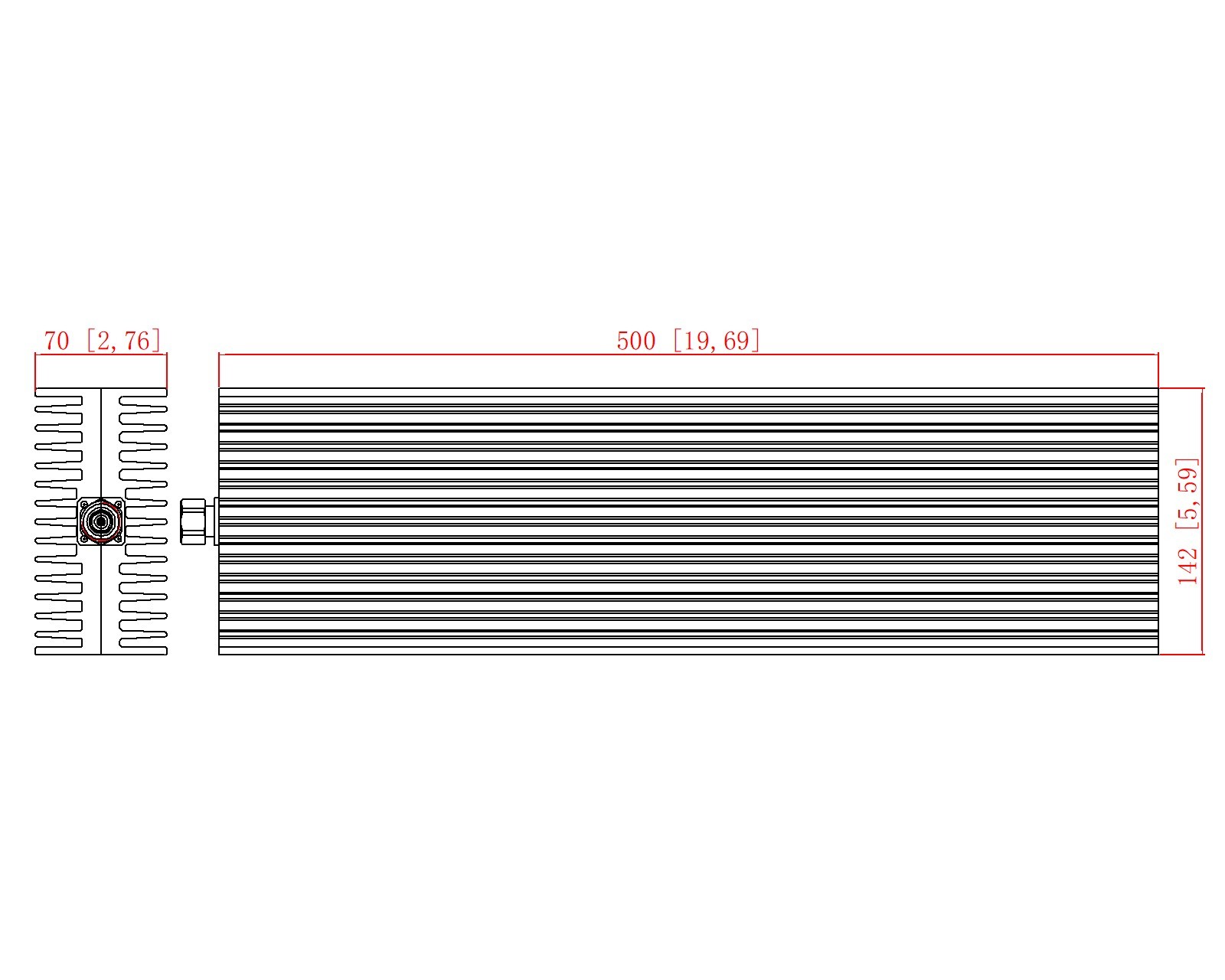 DC-4GHz 500W Dummy Load / Termination Load 4.3-10 Male