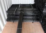 Black Painted Y Fence Post / Metal Fence Posts For Australia , New Zealand