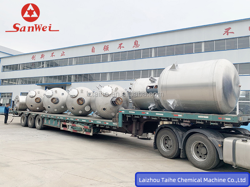500L Ball Valve Discharge Stainless Steel Chemical CSTR Reactor for Retail Industry