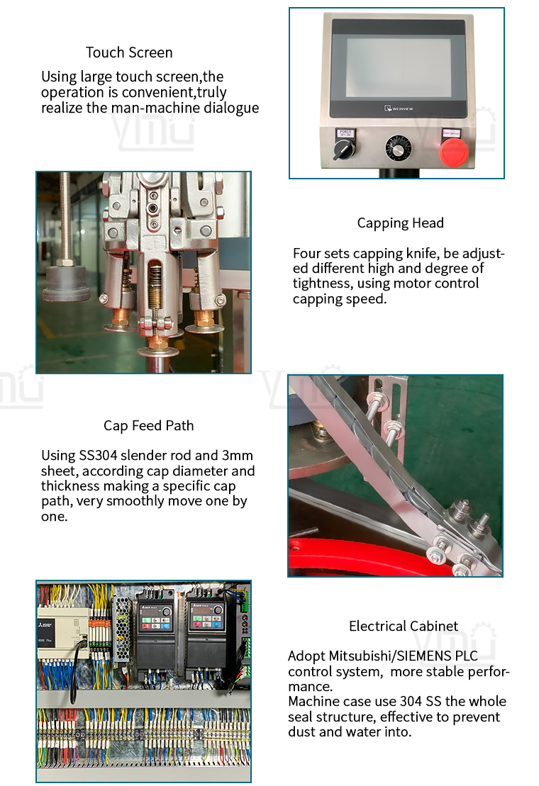 YIMU-CM100 Wine Bottle Ropp Screw Capper Olive Oil Bottle Aluminum Screw Cap Sealing Machine