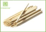 BBQ Pointed Thin Small Wooden Sticks , Wooden Kebab Sticks For Party Picnic