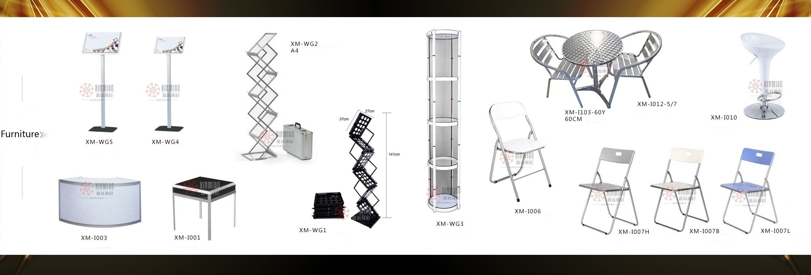1M hight Information Counter,Octagonal Prism Desk, Customized desk specially for event show/tradeshow booth