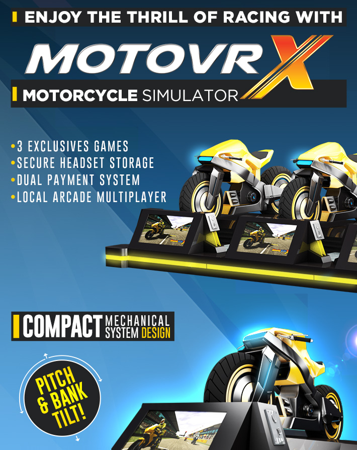 220v Black Crazy VR Motorcycle Simulator Electric Cylinder Racing Platform For Adults