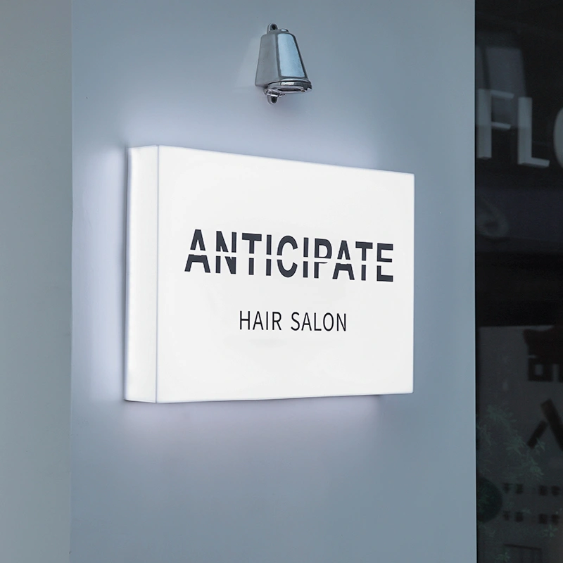 Customized Color Wall Mounted Aluminium Slim Frame LED Light Box for Chain Stores Sale