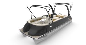 China 7m Length Electric Pontoon Boats For 8-12 Person Recreational Fishing Cruising wholesale