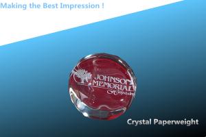 China CRYSTAL heart paperweight/beveled heart crystal paperweight/crystal circle paperweight wholesale