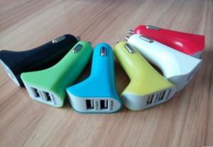 China 2014 dual usb car charger,7-shaped usb car charger,cell phone car charger suppliers wholesale