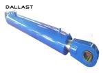 2 Acting Welded Hydraulic Cylinders Piston Rod Stainless Steel Stroke 800mm