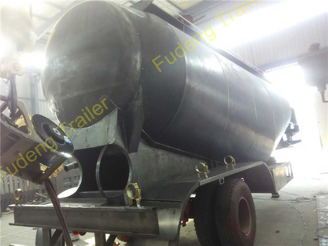3 Axles Cement Semi Trailer , powder tank trailer , Dry Bulk Tank Trailers For Sale Dubai