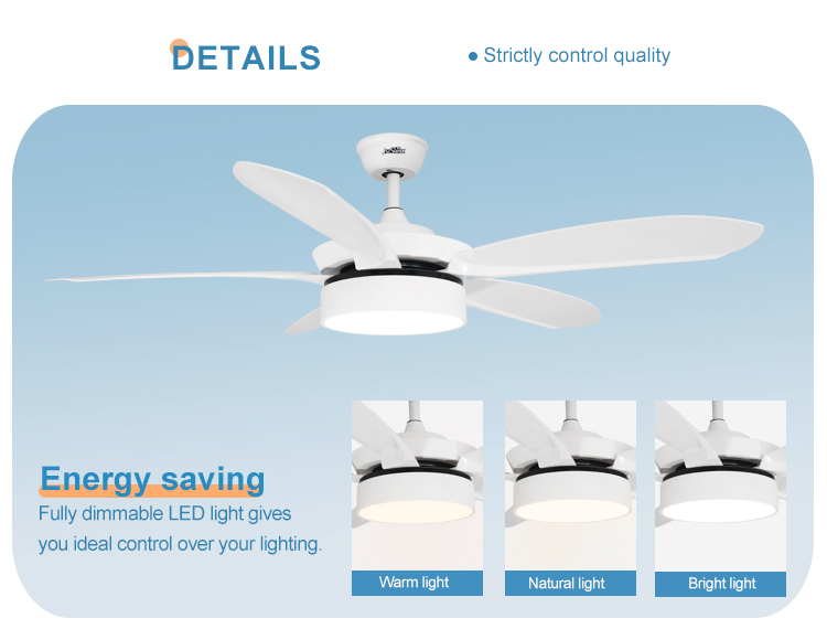 1stshine LED Ceiling Fan with Remote and 5 Speed Input Voltage V 110-240V-50-60Hz DC