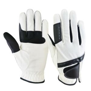 China Perfect Firm Fitting Ladies Horse Riding Gloves PU Palm Velcro Cuff wholesale