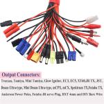 Silicone RC Battery Charger Leads , 19 In 1 Multifunctional Lipo Charging Leads