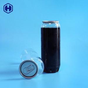 China Liquid Drink Clear Plastic Can Biodegradable FDA SGS Certificated wholesale